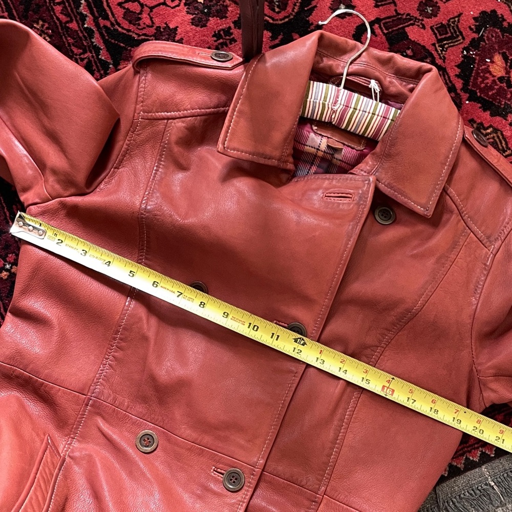Sundance | Leather “Araminta” Trench Coat, Sz M ♥ NWT! - Picture 10 of 12